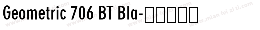 Geometric 706 BT Bla字体转换